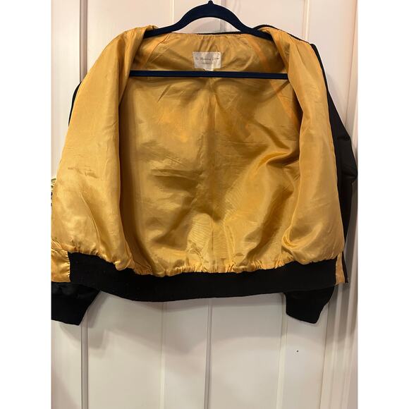 True original 1984 amazing promo satin Spinal Tap bomber jacket with gold lining - Picture 6 of 7